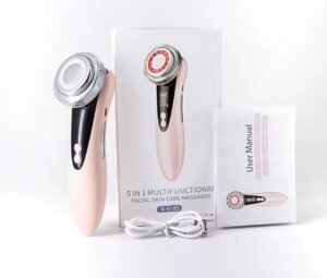 4-in-1 Facial Massager for Face and Neck - Beauty Device for Skin Rejuvenation and Wrinkle Removal.