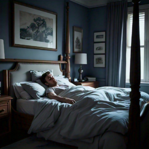 A cozy bedroom environment promoting quality sleep.