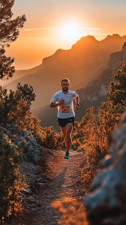 A person running through a nature trail, experiencing the mental health benefits of regular exercise.